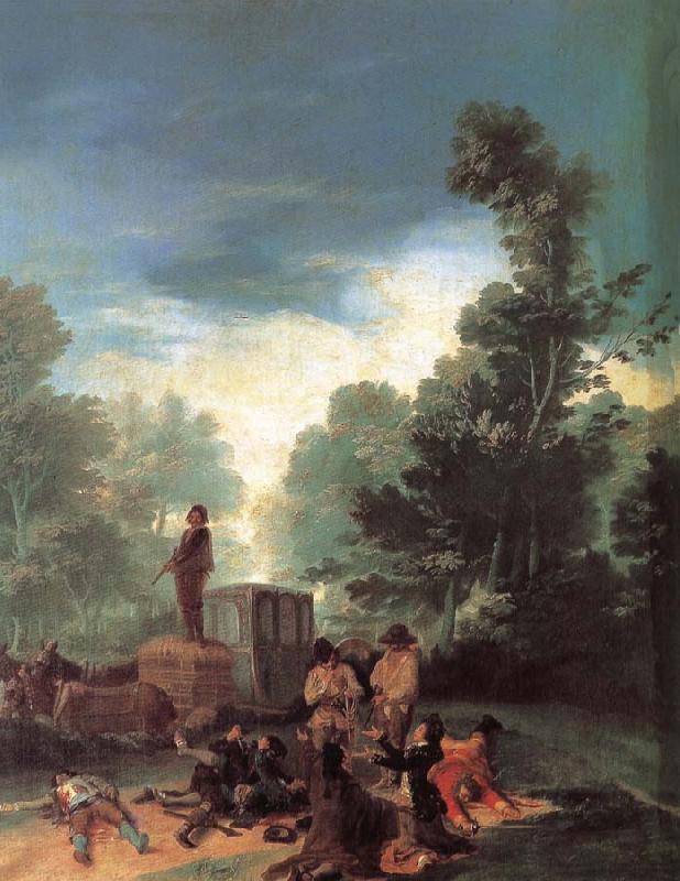 Francisco Goya Highwaymen Attacking a Coach oil painting picture